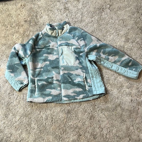 LN women’s Time & Tru Camo sherpa jacket size XL 16-18 - Picture 1 of 6